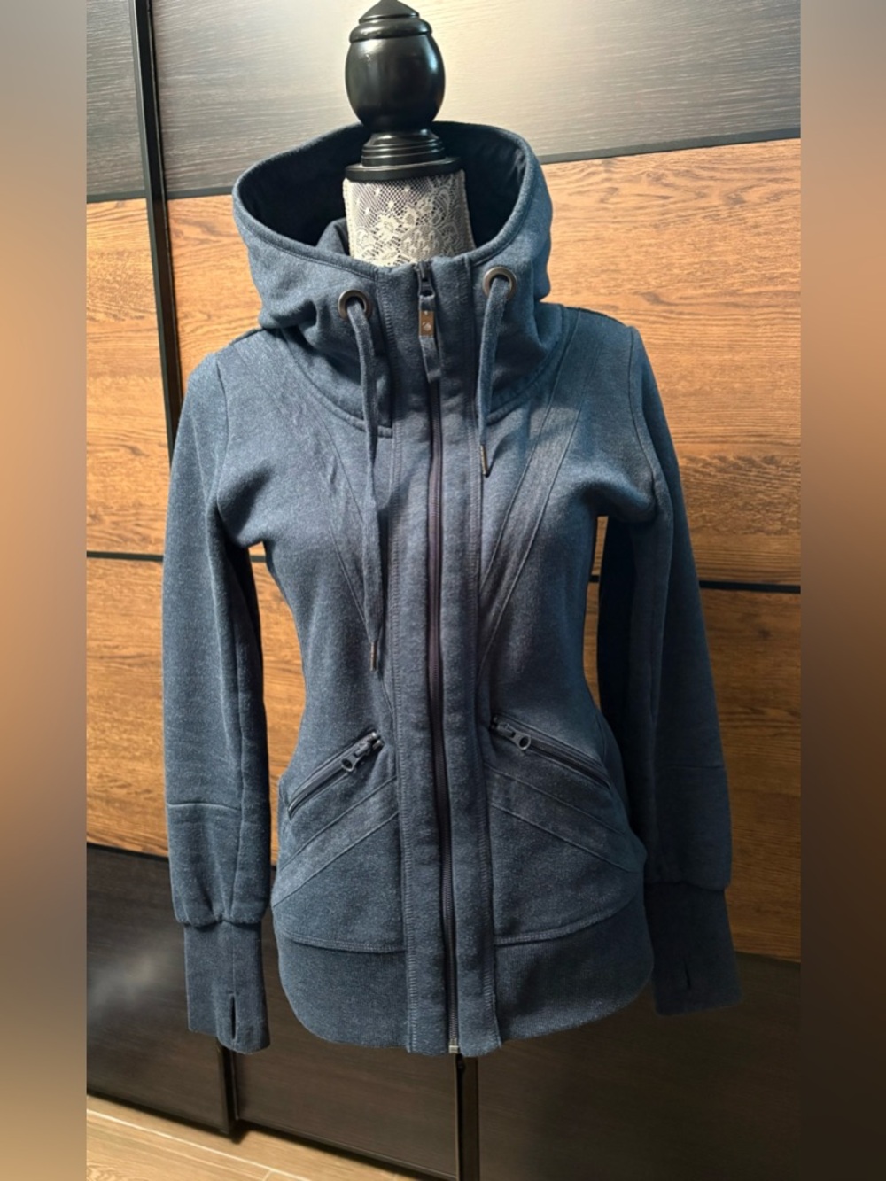 MPG Sport Heather Blue Zip-Up Jacket